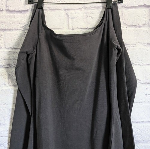Nuevo Maxi Vestido Skims Fuera del Hombro XL NUEVO Gris Ceniza Bodycon Elastizado - Imagen 5 de 7