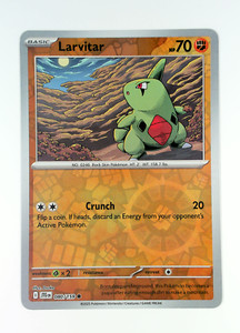 Larvitar 080 Pokemon SV09 Journey Together Common NP Reverse Foil