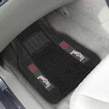 Fanmats 13496 Ohio State Buckeyes 2 Piece Deluxe Car Mat Set