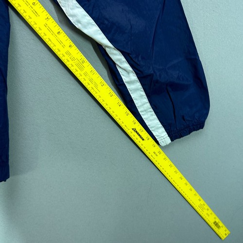 Vintage 90s Nike Jacket Boys XL 18-20 Blue Nylon Full Zip Swoosh Logo Spellout - Picture 9 of 13