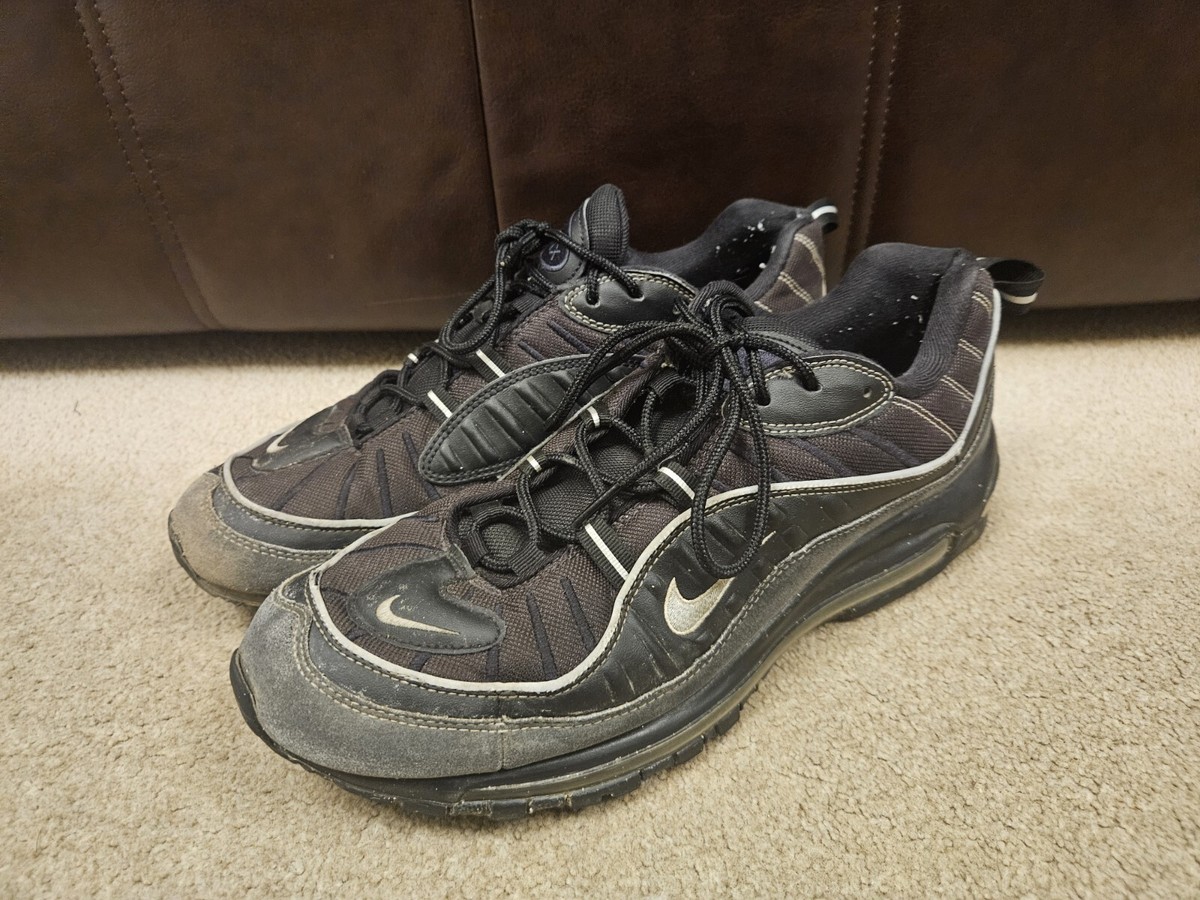 Nike Air Max 98 Black Oil Grey Size UK11 ✅