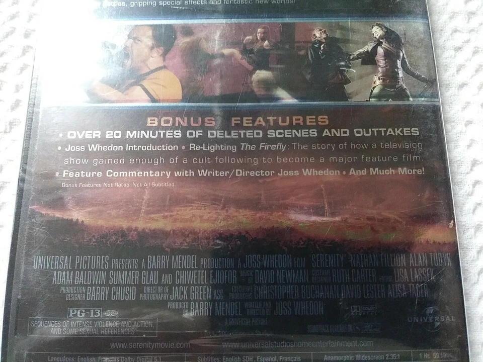 Serenity (DVD, 2005 Widescreen) Nathan Fillion NEW Sealed Free Shipping !!! - Image 4 of 4