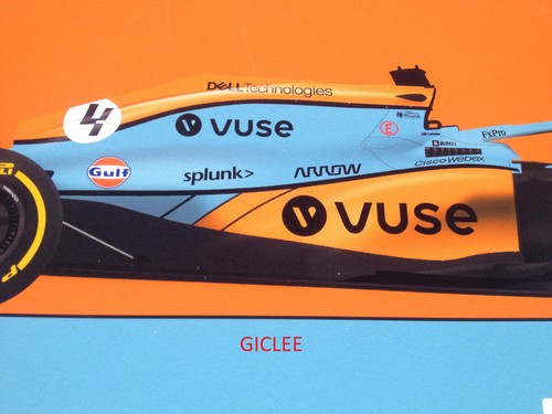 Póster impreso Charles Leclerc Lewis Hamilton 2025 SF25 F1 obra de arte dibujada a mano - Imagen 3 de 8