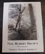 art postcard Neil Robert Brown Photographs North America OS gallery invitation