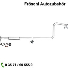 Mittelschalldämpfer für Ford Fiesta VI 1.25 1.4 LPG Euro 5 mit Anbaumaterial k*