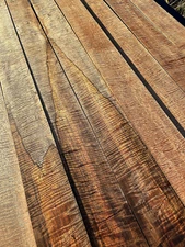 AAA+ CURLY MANGO 1200 x 100 x 52mm pieces for guitar neck, turning, carving etc