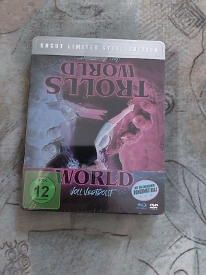 Trolls World - Voll vertrollt Blu-ray , uncut limited steel edition , FSK 12 neu