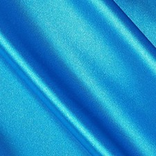 Turquoise Bridal Shiny Satin Fabric /by the yard / 60" Polyester Wedding Dress