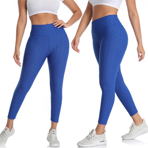 Pantaloni Yoga Donna Vita Alta Leggings Anticellulite Allenamento Compressione Push-Up - Foto 45 di 46
