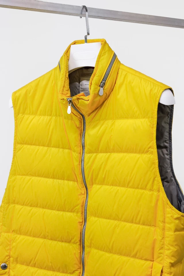 Brunello Cucinelli Yellow Puffer Vest, Size L - Image 3 of 4
