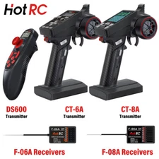 HotRC Transmitter CT-6A CT-8A 6CH 8CH 2.4GHz with F-06A F-08A PWM GFSK Receiver