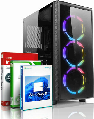 Windows 11 Gaming PC AMD Ryzen 7 5700G - 16GB - 256GB SSD - 4K Radeon RX Vega 8