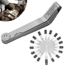 Calibrador De Valvulas Medir Espesores 16 Hojas Juego De Galgas Acero Inoxidable