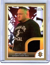 WWE Samoa Joe 2016 Topps RTWM Event Used Shirt GOLD Relic Card SN 7 of 10