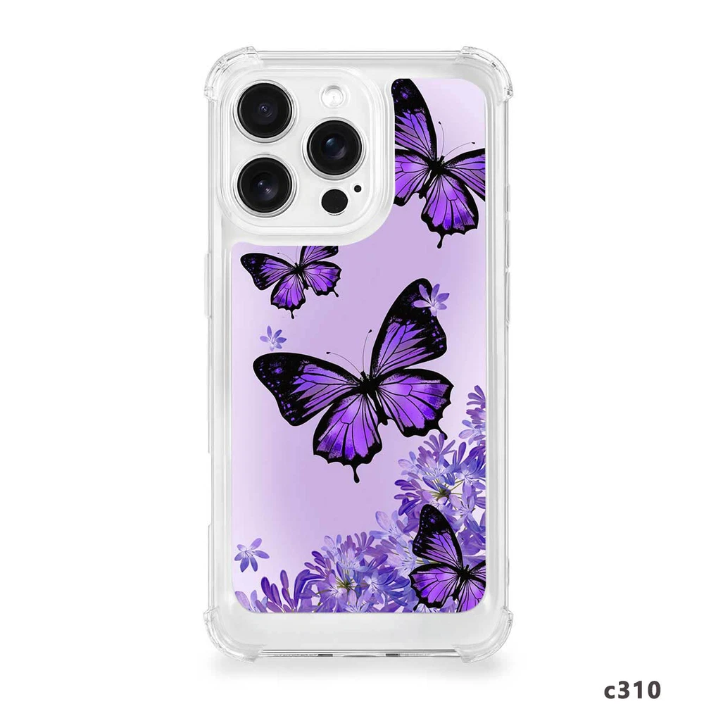 iPhone 14 Pro Max 15 16 Plus Samsung A56 A16 Butterfly TPU Case