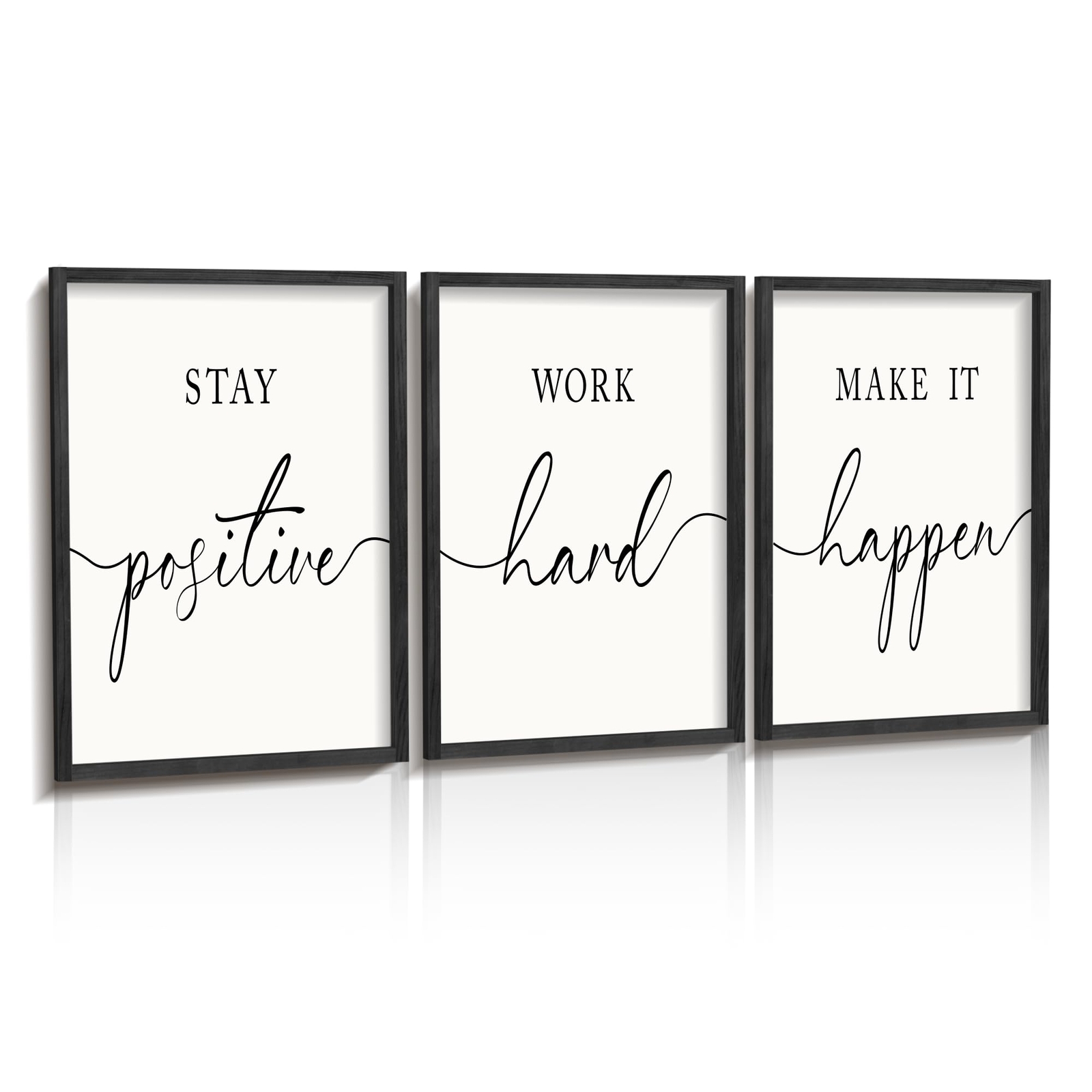 11x14 Framed Wooden Motivational Office Wall Art Inspirational Decor