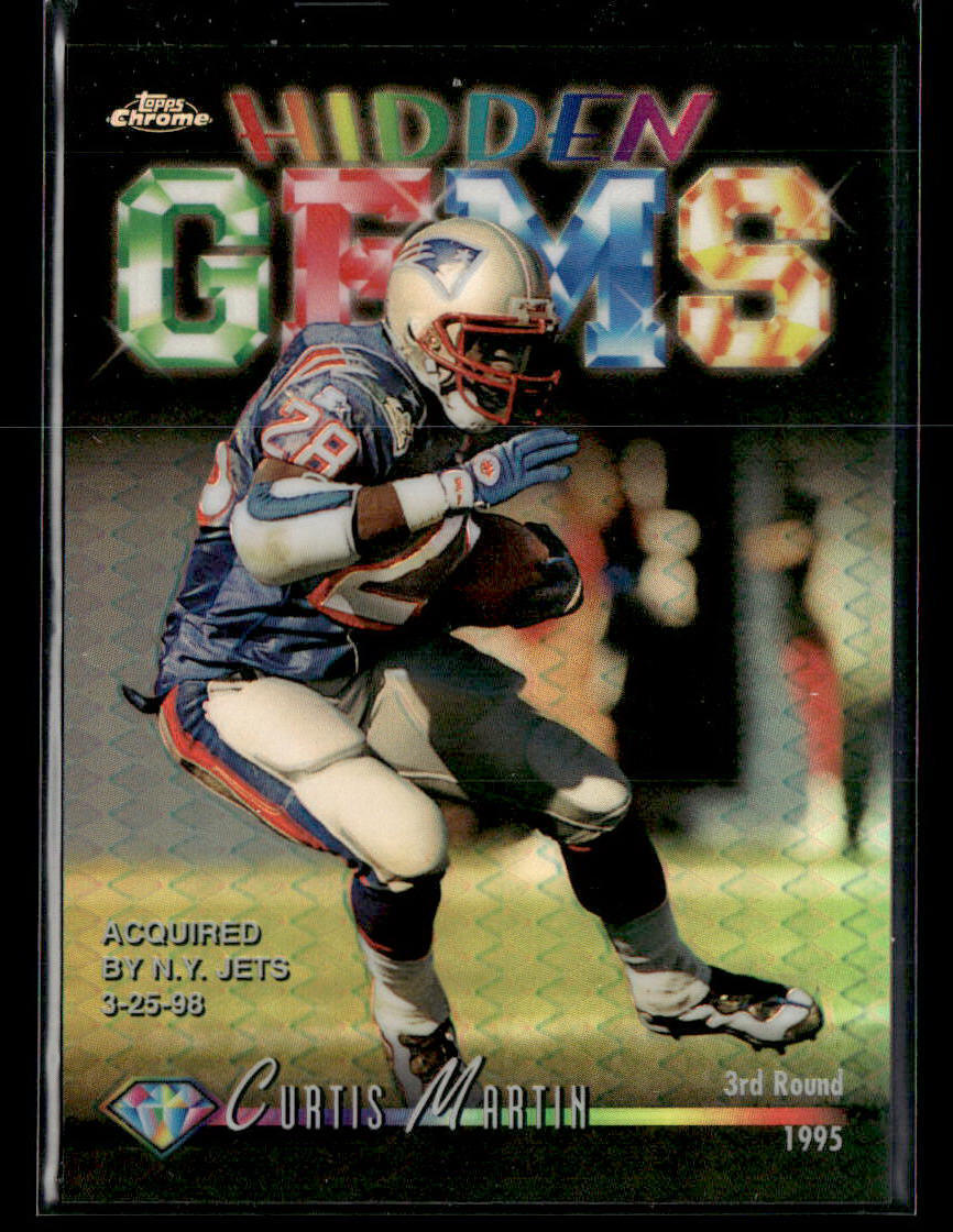 1998 Topps Chrome #HG14 Curtis Martin Hidden Gems Refractors