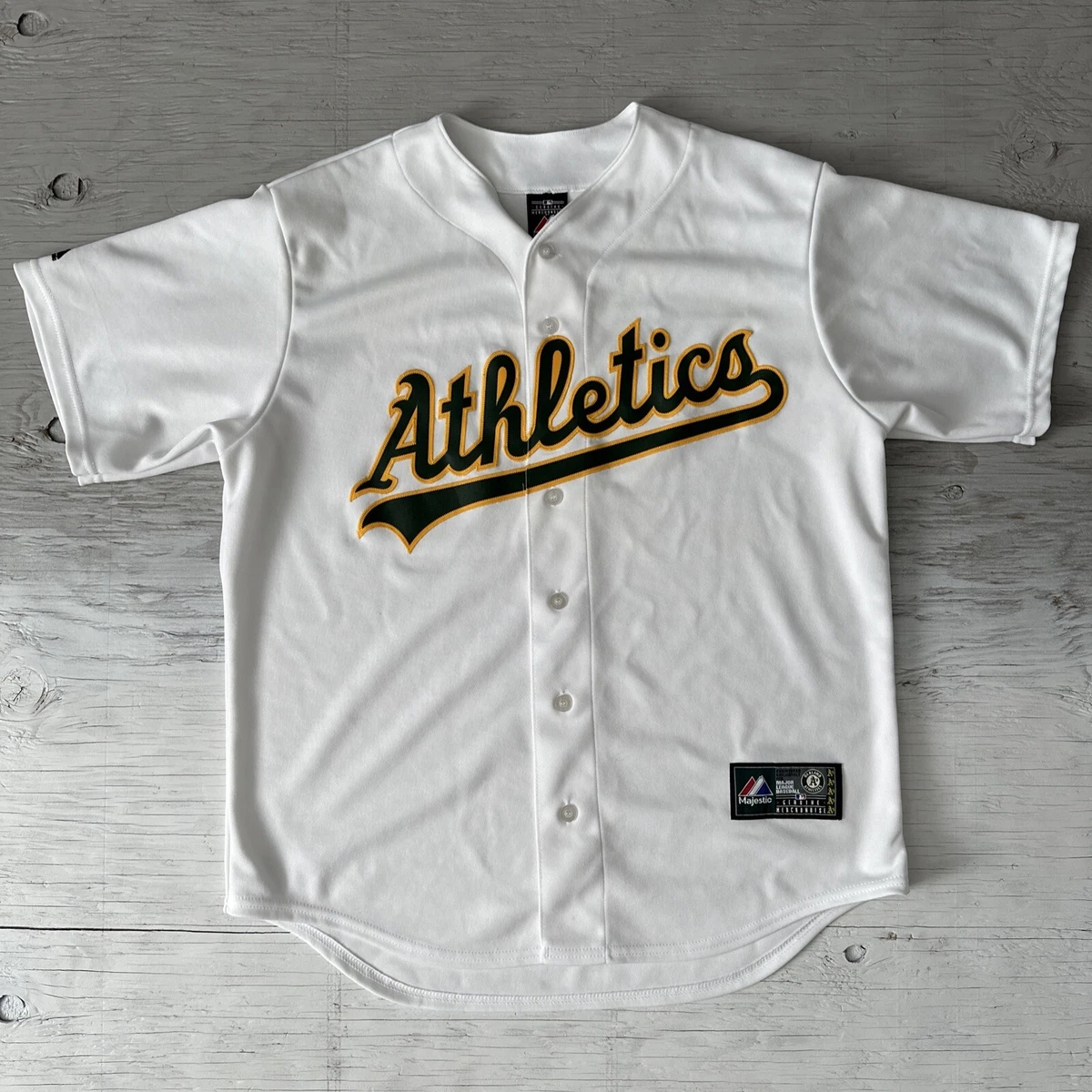 Vintage MLB Baseball Majestic Oakland A’s Athletics MLB Blank Jersey Size  Large