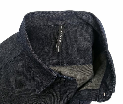 Black Barrett by Neil Barrett Dark Blue Denim Skinny Fit L/S Dark Size Large Men - Picture 7 of 12