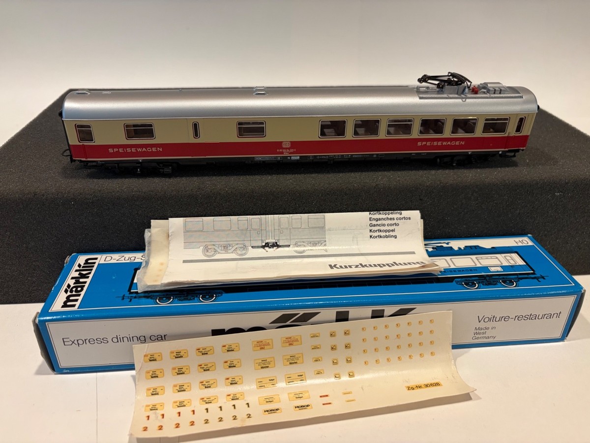 Marklin メルクリン 食堂車 No.4054 + 客室照明 No.7320 Marklin 4153 DB TEE / IC - D-Zug Speisewagen / Dining Car - HO | eBay