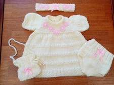 Hand Knitted Dolls Clothes To Fit 15"-18" Doll CPK/REBORN /BERENGUER/TEDDY etc