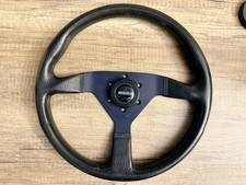 Oem Momo Montecarlo 350mm Leather Steering Wheel Made In Italy