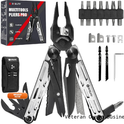 Bibury Pliers Pro Bi2045 Stainless Steel 31-In-1 Multi Tool Pliers Replaceable