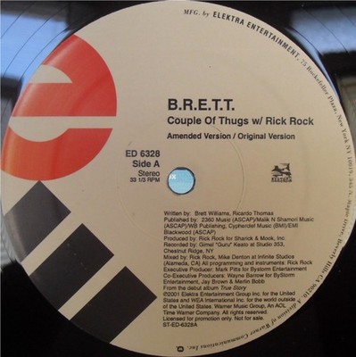 B.R.E.T.T. W/ Rick Rock  - Couple Of Thugs (12'', Promo)