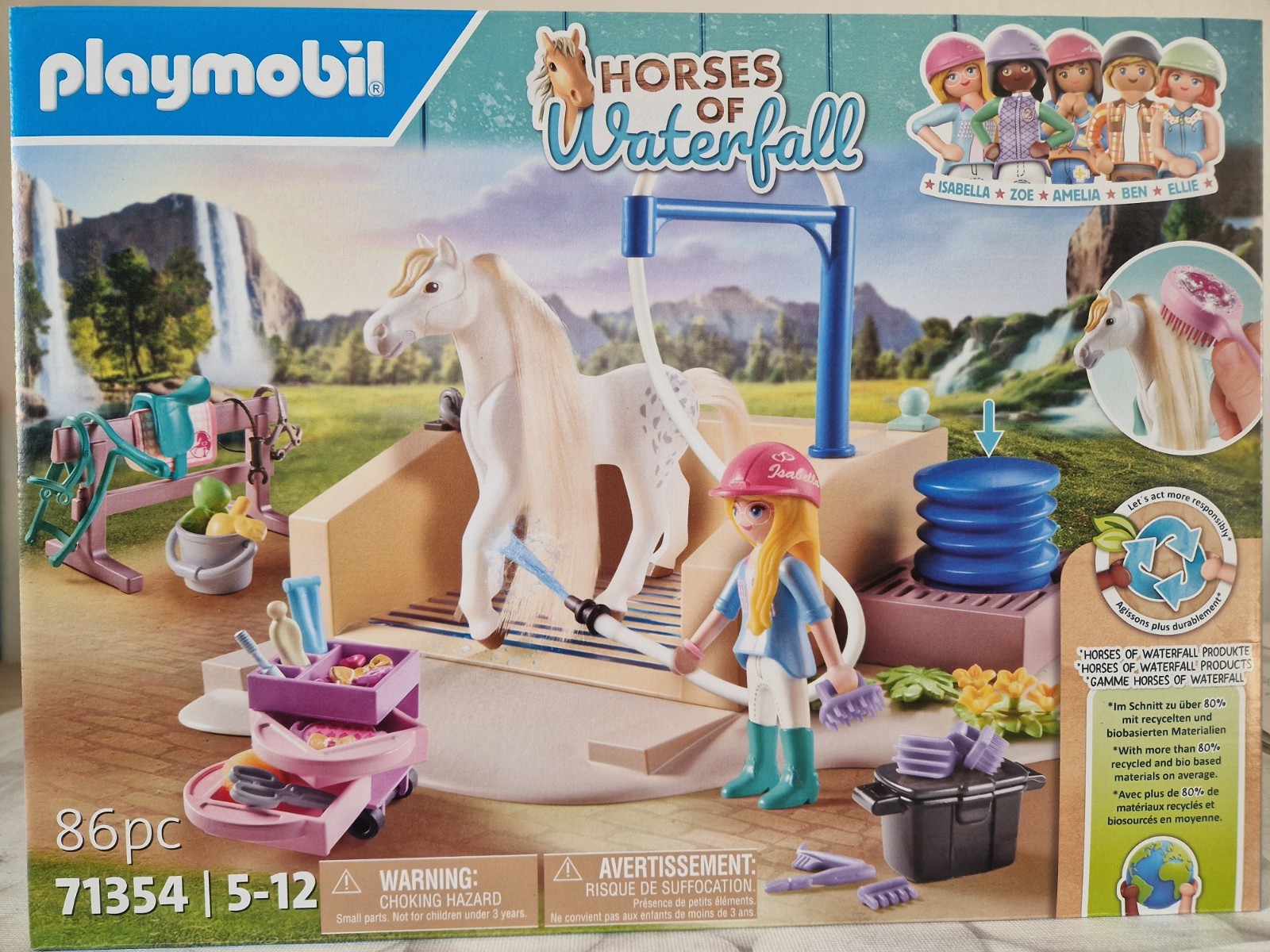 PLAYMOBIL Horses of Waterfall 71354 Reinigungs-Set Mit Isabella Und Lio 86 Teile - Image 6