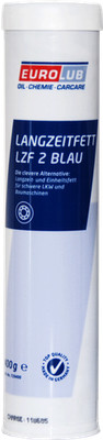 Eurolub Langzeitfett 2 LZF Blau 12x 400 g Kartusche Fettkartuschen Schmierfett