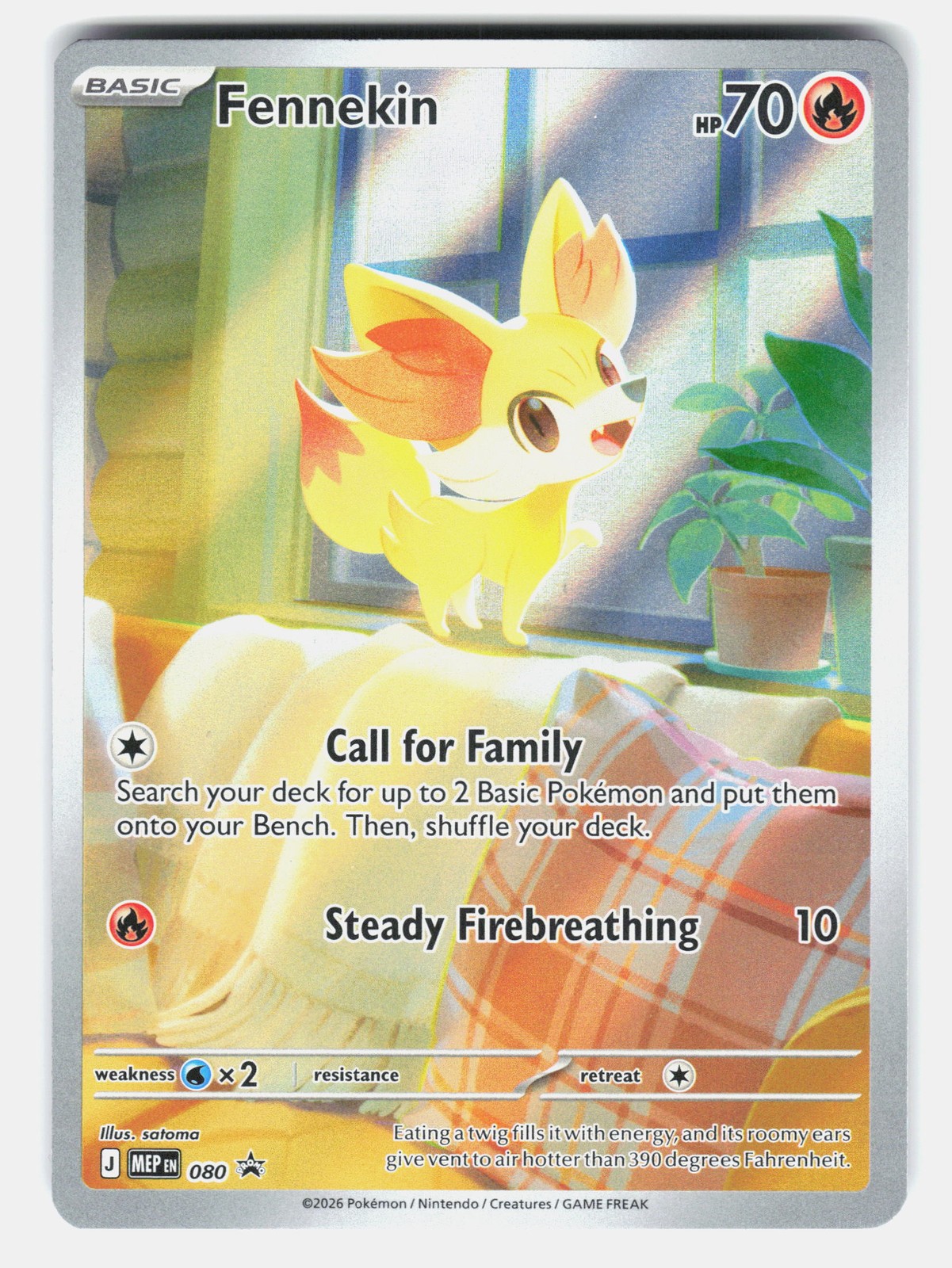 Fennekin #080 | ME: Mega Evolution Promo | Promo, Holo | NM