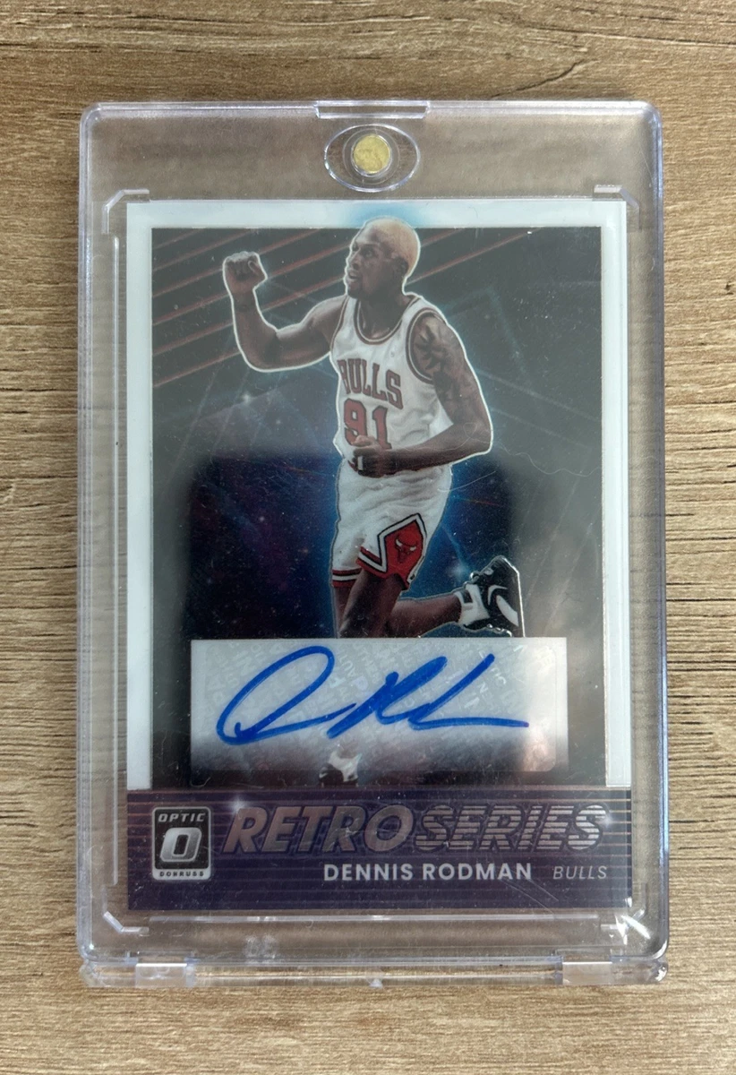 Donruss Dennis Rodman Basketball Autographed Sports Trading Cards