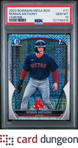 Roman Anthony 2023 Bowman Mega Box Chrome #71 Chrome - 121796416 PSA 10