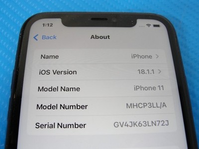 Apple iPhone 11 A2111 Spectrum 64GB Black /Dual SIM -eSIM /Good