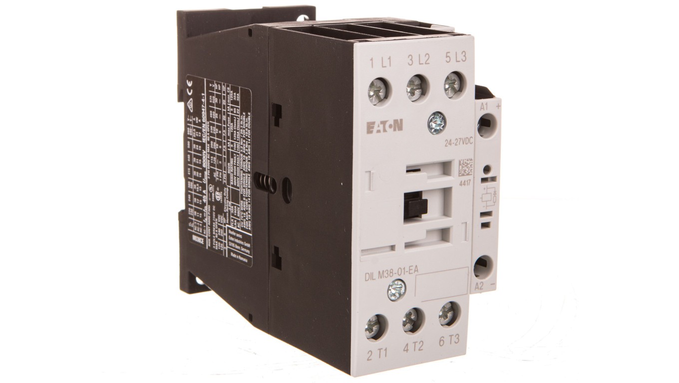 Power Contactors 38A 3P 24VDC 0Z 1R DILM38-01-EA(RDC24) 190008