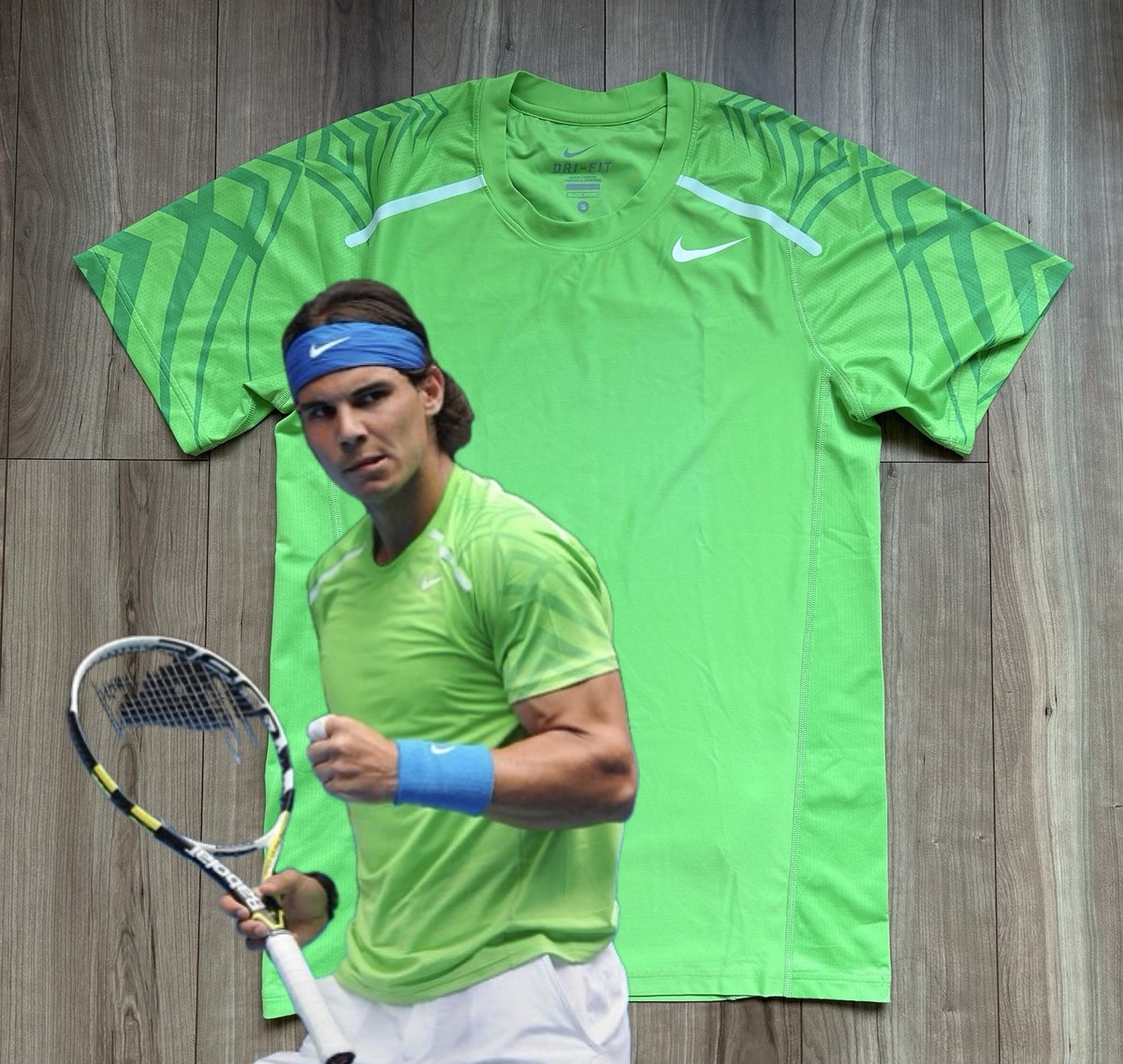 Rafael Nadal Nike 2012 Australian Open Shirt size:S RAFA