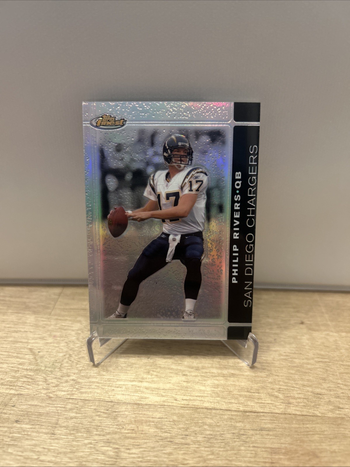 2007 Topps Finest PHILIP RIVERS Black Refractor 19/99 #7 Chargers