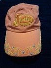Justin Boots Women’s OS Orange Yellow Rhinestones StrapBack Baseball Cap Western — photo 8