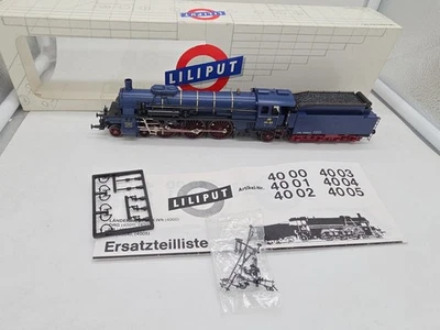 Liliput 4020 Dampflok IVh 1001 Baden Blau-Rumpf, Rote Räder H0 1:87 mit Licht DC - Bild 1 von 4