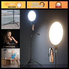 10.5" Dimmable Ring Light with 69" Tripod  Phone Holder for Video, Makeup, Live