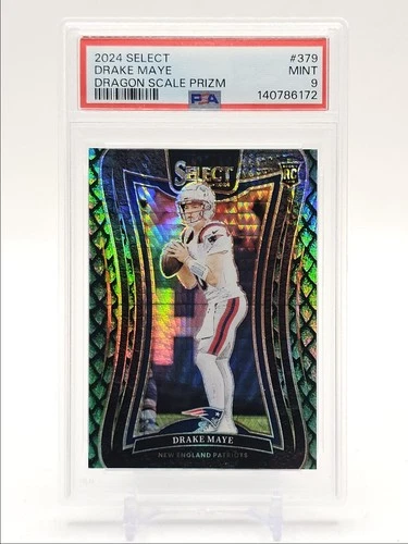 DRAKE MAYE 2024 SELECT SUITE LEVEL ROOKIE DRAGON SCALE MINT RC /81 PSA 9 Q5167