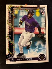2025 Topps Holiday #H42 Adael Amador RC - Colorado Rockies