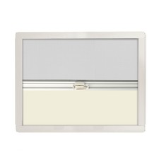 Verdunklungsrollo Insektenschutz Kassettenrollo 90x65cm Grau Wohnmobil Wohnwagen