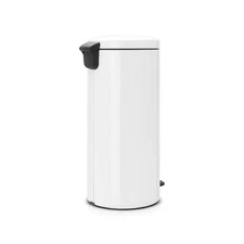 Brabantia Step On Trash Can White Plastic Inner Bucket Non-Slip Base 8-Gallon