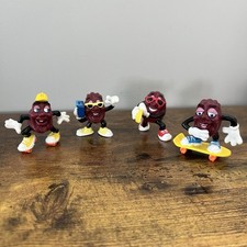Vintage Lot Of 4 1980s California Raisins Figures Collectible Applause Hardee  s