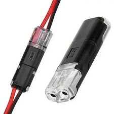 H2 2-Pin Lever Wire Connectors - 20/50/100 Pack Quick Connect Terminal Blocks