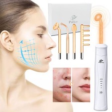 Handheld High Frequency Facial Skin Care SPA Wand Machine with 4 Different Tubes
