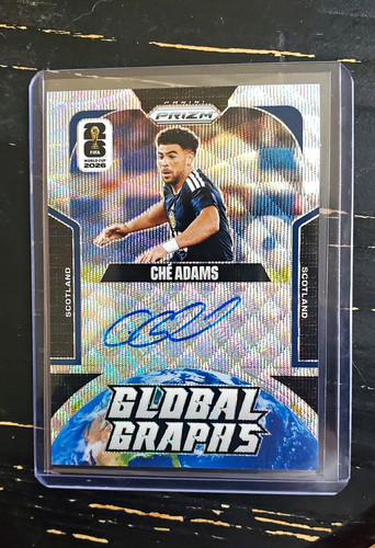 Panini 2026 Prizm FIFA World Cup Global Graphs Che Adams Scotland Auto #GG-CA