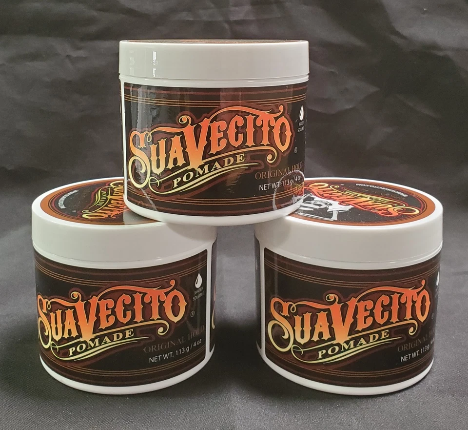 Помада Suavecito Original Hold 4 унции (упаковка из 3) «Гордо сделано в США» - Изображение 2 из 3