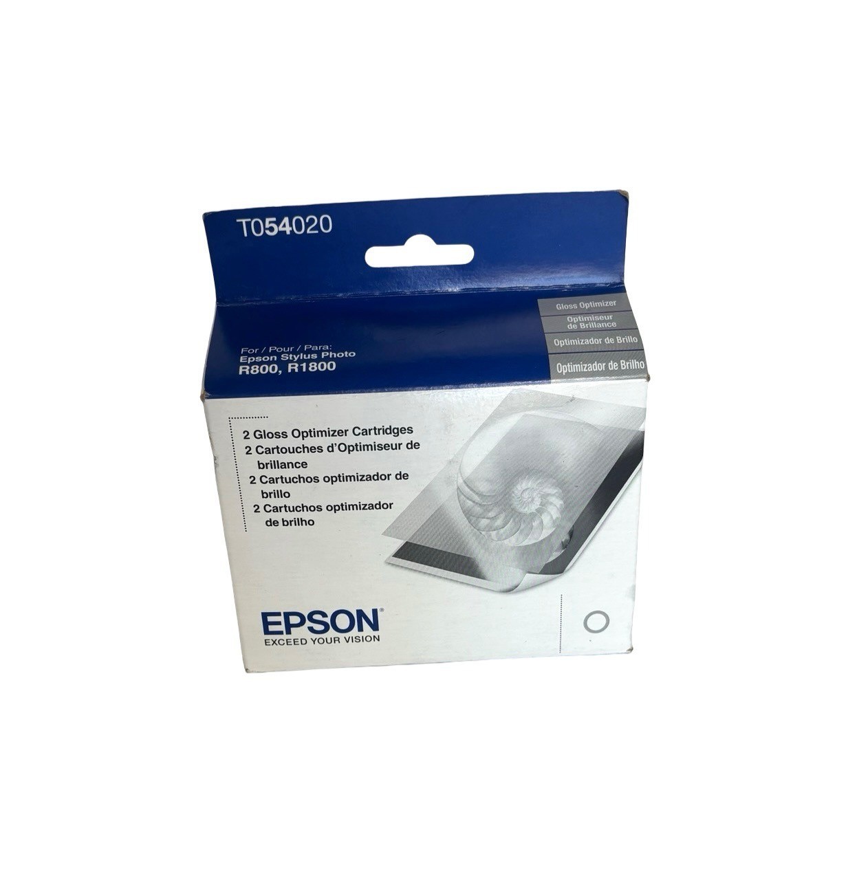 Epson T054020 2 Pack Gloss Optimizer Cartridges R800/R1800 Printers Use By 1/19